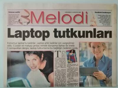 Sabah Gazetesi Melodi Eki 23 Ağustos 2000 Laptop Tutkunları -GZ33483 - 1