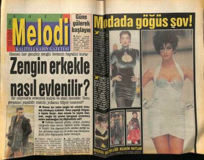 Sabah Gazetesi Melodi Eki 23 Ekim 1990 - Zengin Erkekle Nasıl Evlenilir GZ75447 - 1