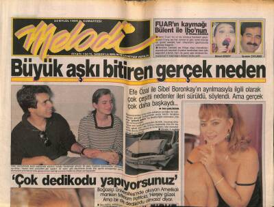 Sabah Gazetesi Melodi Eki 23 Eylül 1989 - Fuarın Kaynağı Bülent Ersoy Ve İbonun GZ78247 - 1