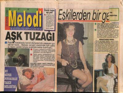Sabah Gazetesi Melodi Eki 23 Kasım 1990 - Defile Gibi Konser * Bülent Ersoy - Tarık Akan GZ90547 - 1