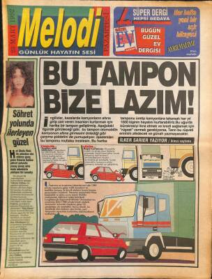 Sabah Gazetesi Melodi Eki 23 Mart 1992 - Nükhet Duru Yeni İşini Sevdi ! GZ94254 - 1