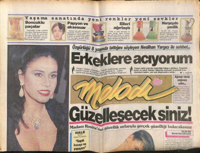Sabah Gazetesi Melodi Eki 23 Şubat 1989 - Gazinocu Komiklerin Savaşı,Mehmet Ali Erbil GZ63370 - 2
