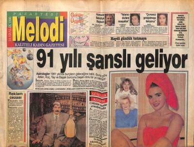 Sabah Gazetesi Melodi Eki 24 Aralık 1990 - Seren Serengil Formunu Koruyor GZ63027 - 2