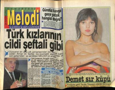 Sabah Gazetesi Melodi Eki 24 Kasım 1990 - Demet Akalın Sır Küpü GZ75437 - 1