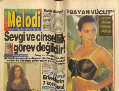 Sabah Gazetesi Melodi Eki 24 Mart 1990 - Zerrin Özer Düşman Çatlatıyor GZ75240 - 1