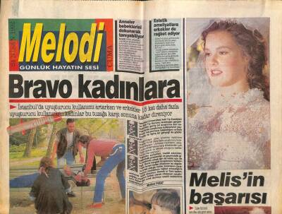 Sabah Gazetesi Melodi Eki 24 Nisan 1992 - Nükhet Duru Çok Mutlu GZ82848 - 1