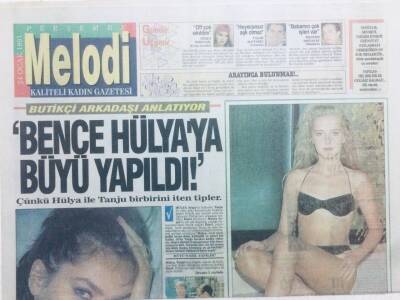 Sabah Gazetesi Melodi Eki 24 Ocak 1991 - Bence Hülya Avşara Büyü Yapıldı GZ41837 - 1