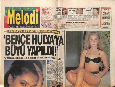 Sabah Gazetesi Melodi Eki 24 Ocak 1991 - Türkan Şoray - Butikçi ArkadaşıBence Hülya Avşara Büyü Yaptılar GZ63008 - 2