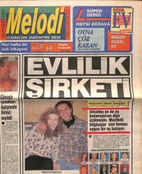 Sabah Gazetesi Melodi Eki 24 Şubat 1992 - Evlilik Şirketi GZ63036 - 2