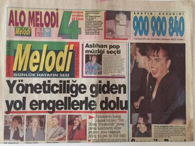 Sabah Gazetesi Melodi Eki 25 Haziran 1992 - Sezen Aksu İle Demet Akbağ Sonunda Barıştı GZ22993 - 1