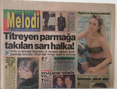 Sabah Gazetesi Melodi Eki 25 Kasım 1989 - Titreyen Parmağa Takılan Sarı Halka GZ20954 - 1