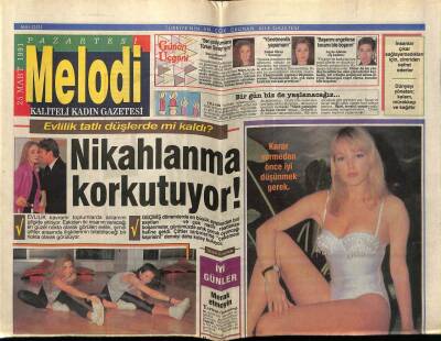 Sabah Gazetesi Melodi Eki 25 Mart 1991 - Safir Kofman,Genç Yaşta Evlenmeyin GZ75495 - 1
