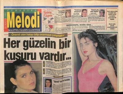 Sabah Gazetesi Melodi Eki 25 Mayıs 1991 - Funda Güngör,Aşkı Akılla Yeniyorum GZ75323 - 1