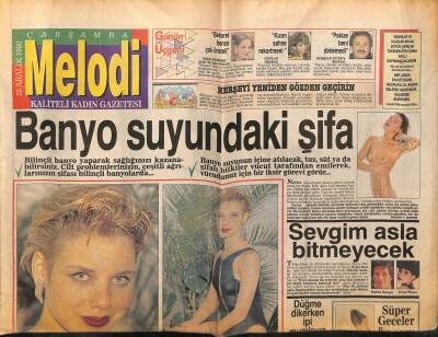 Sabah Gazetesi Melodi Eki 26 Aralık 1990 - Banyo Suyundaki Şifa GZ63026 - 1