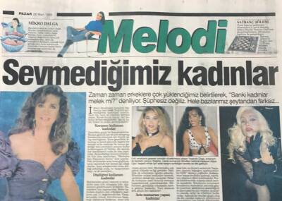 Sabah Gazetesi Melodi Eki 26 Mart 1995 - Aşkın Kimyasal Kuralları-Sevmediğimiz Kadınlar GZ36343 - 1