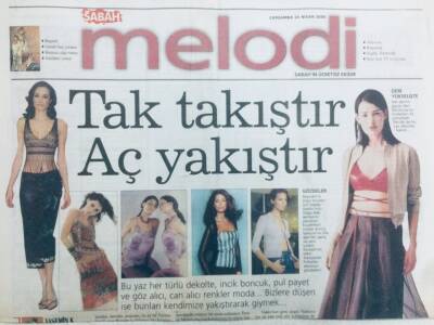 Sabah Gazetesi Melodi Eki 26 Nisan 2000 - Tak Takıştır,Aç Yakıştır GZ43287 - 2