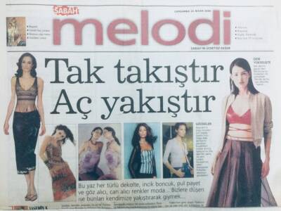 Sabah Gazetesi Melodi Eki 26 Nisan 2000 - Tak Takıştır,Aç Yakıştır GZ43287 - 1
