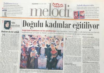 Sabah Gazetesi Melodi Eki 26 Ocak 1998 - Doğulu Kadınlar Eğitiliyor GZ36350 - 1
