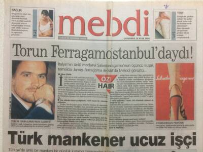 Sabah Gazetesi Melodi Eki 26 Ocak 2000 - Türk Mankenler Ucuz İşçi GZ35611 - 1