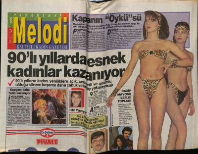 Sabah Gazetesi Melodi Eki 26 Şubat 1990 - Esnek Kadınlar Kazanıyor GZ75386 - 1