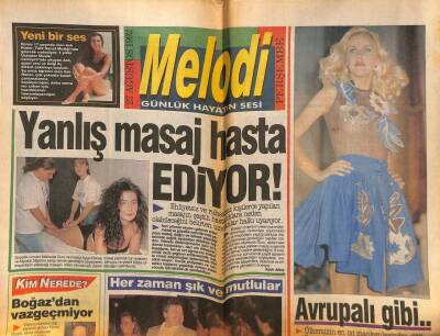 Sabah Gazetesi Melodi Eki 27 Ağustos 1992 - Kayahan Konserinde Antalyalıları Büyüledi GZ113641 - 1