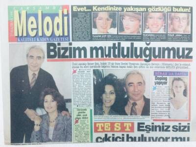 Sabah Gazetesi Melodi Eki 27 Haziran 1990 - Şener Şen-Şermin Şen,Bizim Mutluluğumuz GZ41841 - 1