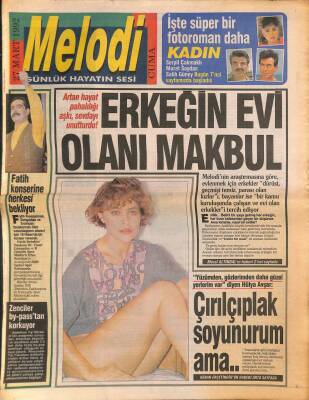 Sabah Gazetesi Melodi Eki 27 Mart 1992 - Fatih Kısaparmak Konserine Herkesi Bekliyor GZ94257 - 1