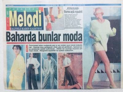 Sabah Gazetesi Melodi Eki 27 Ocak 1992 - Baharda Bunlar Moda GZ42581 - 1
