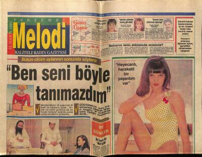 Sabah Gazetesi Melodi Eki 28 Mart 1991 - Demet Akalın,Heyecanlı Yaşamım Var GZ75494 - 1