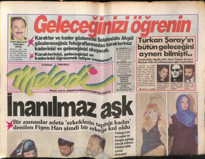 Sabah Gazetesi Melodi Eki 28 Nisan 1989 - Sezen Aksu Ekranda Uçacak GZ63363 - 1