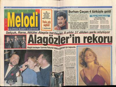 Sabah Gazetesi Melodi Eki 28 Ocak 1992 - Burhan Çaçan 4 Türküyle Geldi GZ75369 - 1