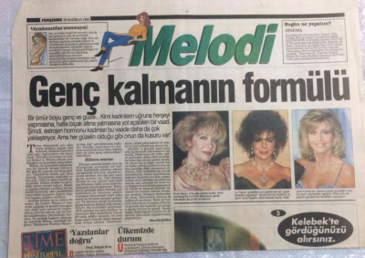 Sabah Gazetesi Melodi Eki 29 Haziran 1995 - Genç Kalmanın Formülü - GZ21386 - 1