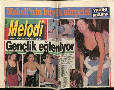 Sabah Gazetesi Melodi Eki 29 Temmuz 1992 - Kusursuz Modacı Zeynep Tunuslu GZ75280 - 1