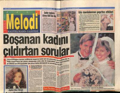 Sabah Gazetesi Melodi Eki 3 Aralık 1991 - Aşkın Nur Yengi Avrupaya Açılıyor GZ75307 - 1