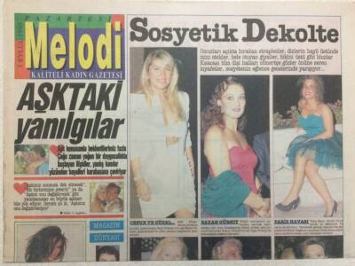Sabah Gazetesi Melodi Eki 3 Eylül 1990 - Aşkta ki Yanılgılar GZ34409 - 1