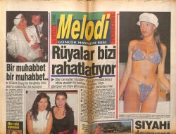 Sabah Gazetesi Melodi Eki 3 Eylül 1992 - Bülent Ersoy,Erol Atar Muhabbet GZ63030 - 1