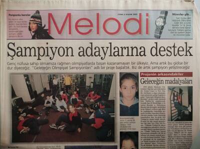 Sabah Gazetesi Melodi Eki 3 Kasım 2000 Şampiyon Adaylarına Destek -GZ37584 - 1