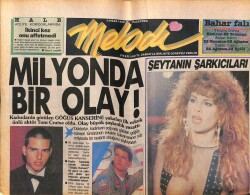 Sabah Gazetesi Melodi Eki 3 Nisan 1989 - İbrahim Tatlıses Mahkemede GZ63365 - 2