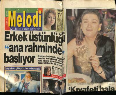 Sabah Gazetesi Melodi Eki 3 Nisan 1990 - Güler Sabancı,Kıyafeti Hala Konuşuluyor GZ75277 - 1