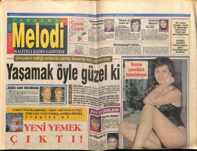 Sabah Gazetesi Melodi Eki 3 Nisan 1991 - Burcu Burkut Yarınlara Hazırlanıyor GZ75343 - 1