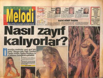 Sabah Gazetesi Melodi Eki 3 Ocak 1991 - Nasıl Zayıf Kalıyorlar GZ63023 - 1