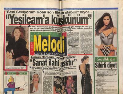 Sabah Gazetesi Melodi Eki 3 Şubat 1992 - Sumru Yavrucuk,Yeşilçama Küskünüm GZ75510 - 1