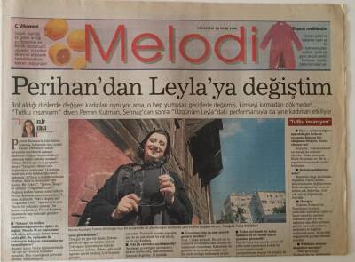 Sabah Gazetesi Melodi Eki 30 Ekim 2000 - Perihandan Leyleya Değiştim GZ22921 - 1