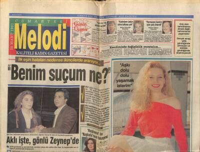 Sabah Gazetesi Melodi Eki 30 Mart 1991 - Serap Akıncıoğlu,Aşkı Yaşamak İsterim GZ75493 - 1