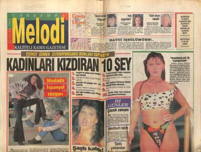 Sabah Gazetesi Melodi Eki 30 Ocak 1991 - Kadınları Kızdıran 10 Şey GZ75382 - 1