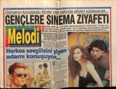 Sabah Gazetesi Melodi Eki 30 Ocak 1992 - Herkes Sevgilisini Yiyen Adamı Konuşuyor GZ75367 - 1