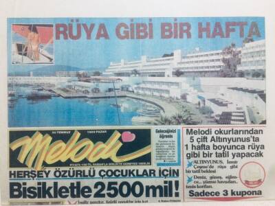 Sabah Gazetesi Melodi Eki 30 Temmuz 1989 GZ41836 - 1