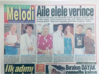 Sabah Gazetesi Melodi Eki 30 Temmuz 1990 - İshak Alaton,Mara Alaton Aile El Ele Verince GZ40534 - 1