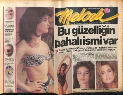 Sabah Gazetesi Melodi Eki 31 Mart 1989 - Esat Tekdal,Şarkıları Çalanların Peşinde GZ63366 - 2