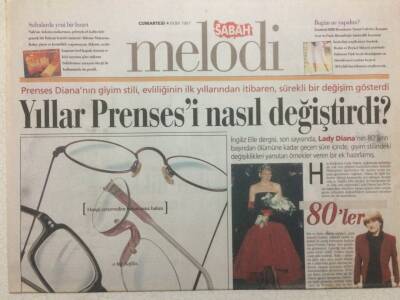 Sabah Gazetesi Melodi Eki 4 Ekim 1997 - Yıllar Prenses Dianayı Nasıl Değiştirdi GZ34108 - 1